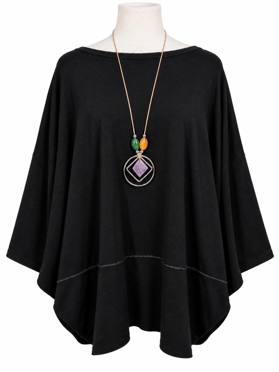 Agatha Lurex Edge Tunic Black