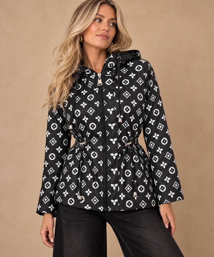 Luella Reversible Raincoat Black