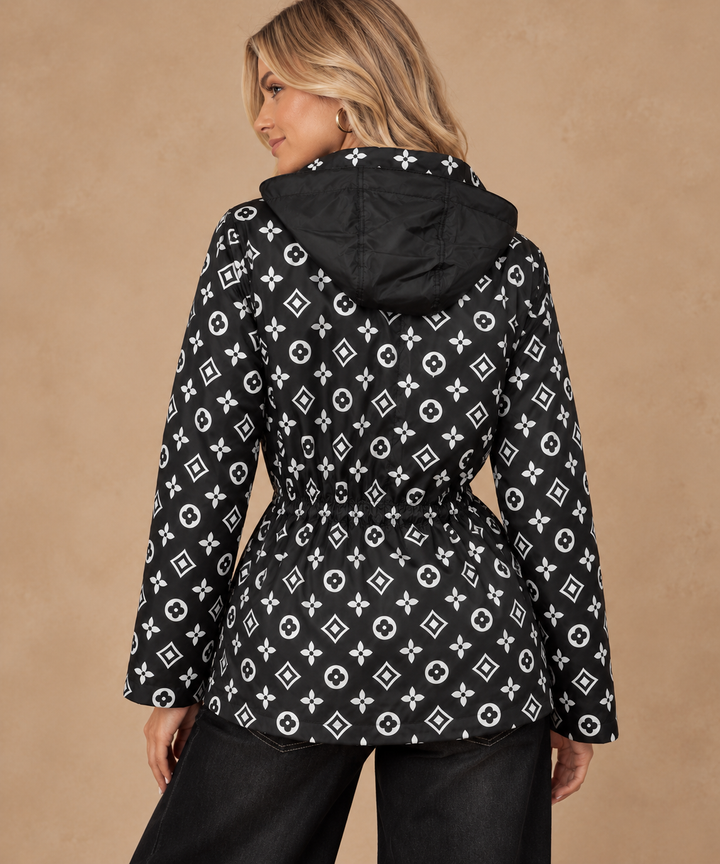 Luella Reversible Raincoat Black