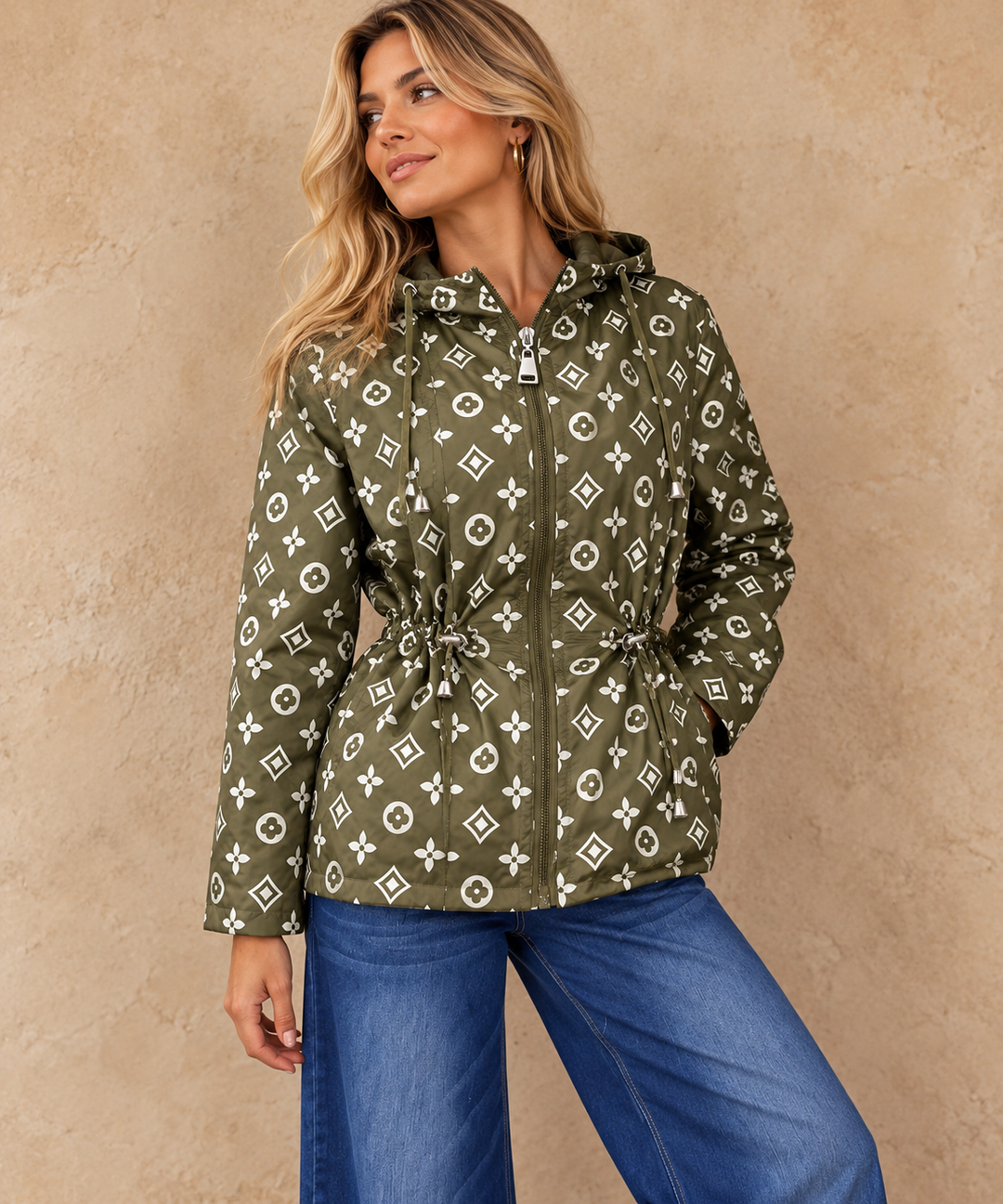 Luella Reversible Raincoat Khaki