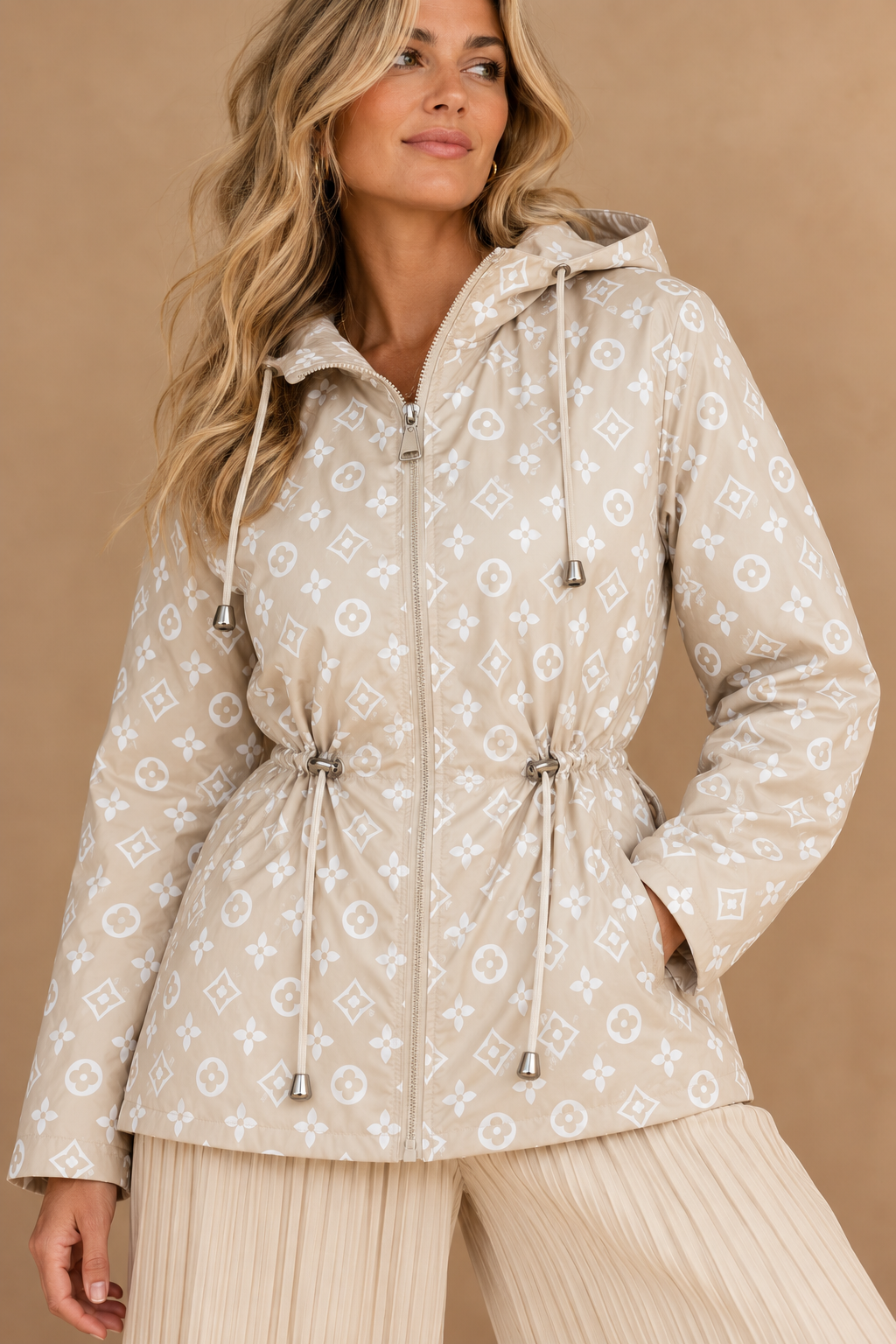 Luella Reversible Raincoat Beige