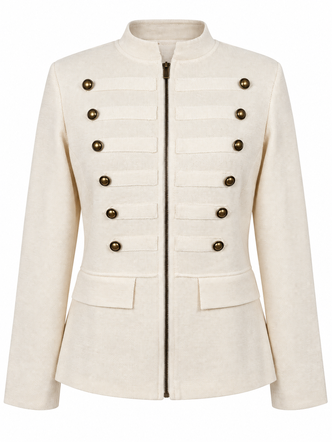 Raven Military Knit Jacket Cream