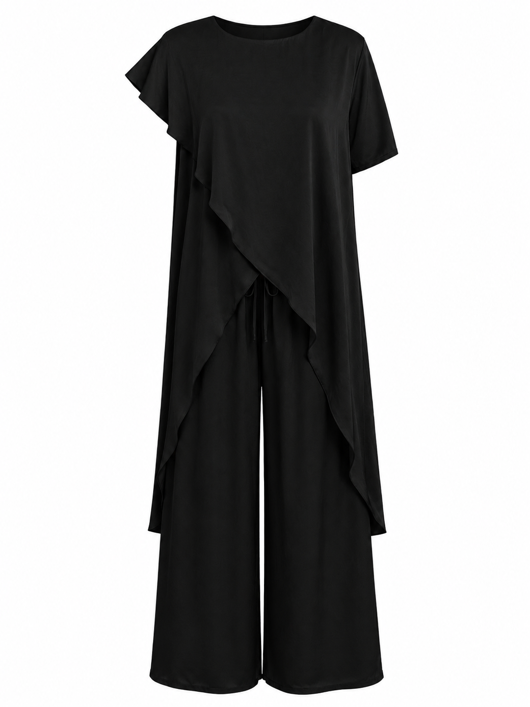 Portofino Silky Trousers Black