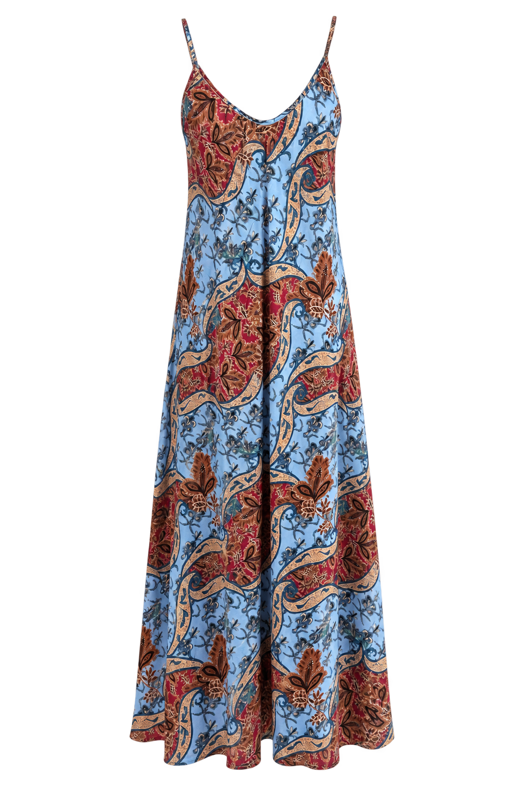 Marrakech Paisley Maxi Dress Blue