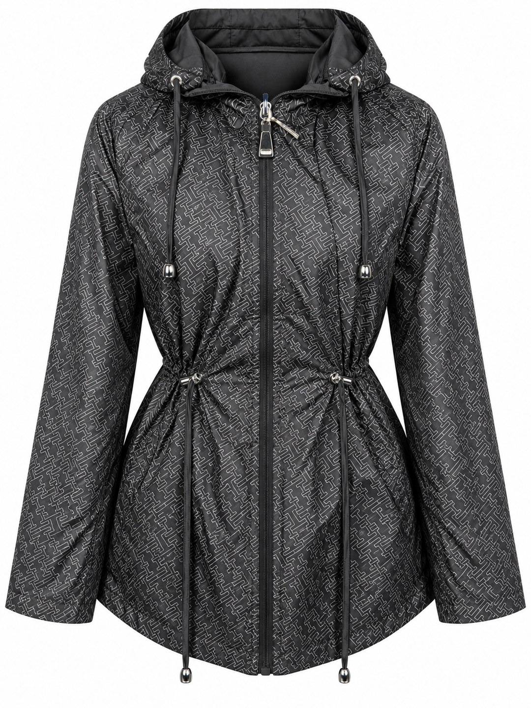 Thomasina Reversible Raincoat Black