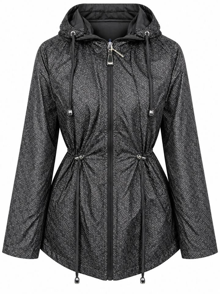 Thomasina Reversible Raincoat Black
