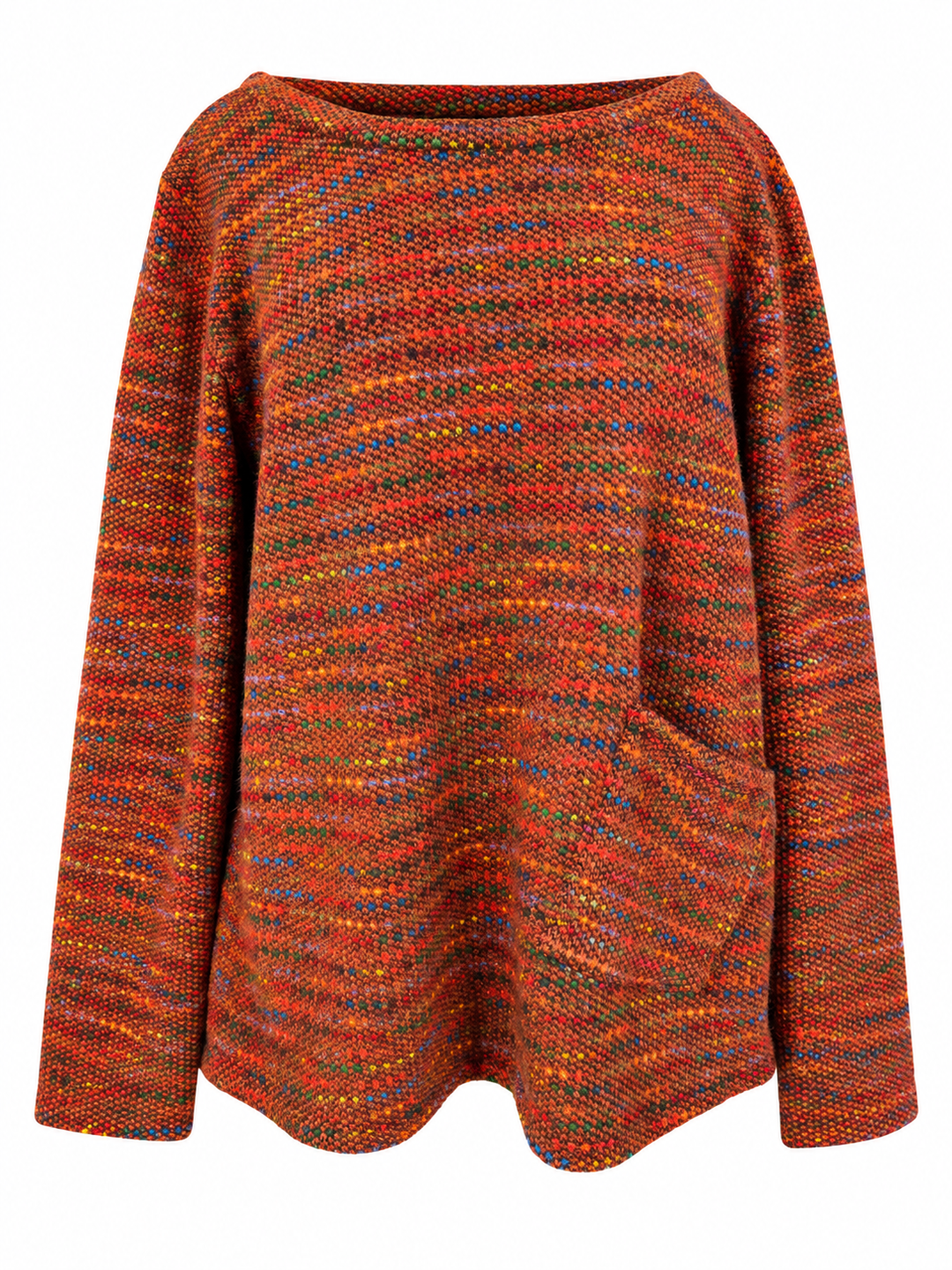 Beatrice Fleck Pocket Jumper Rust