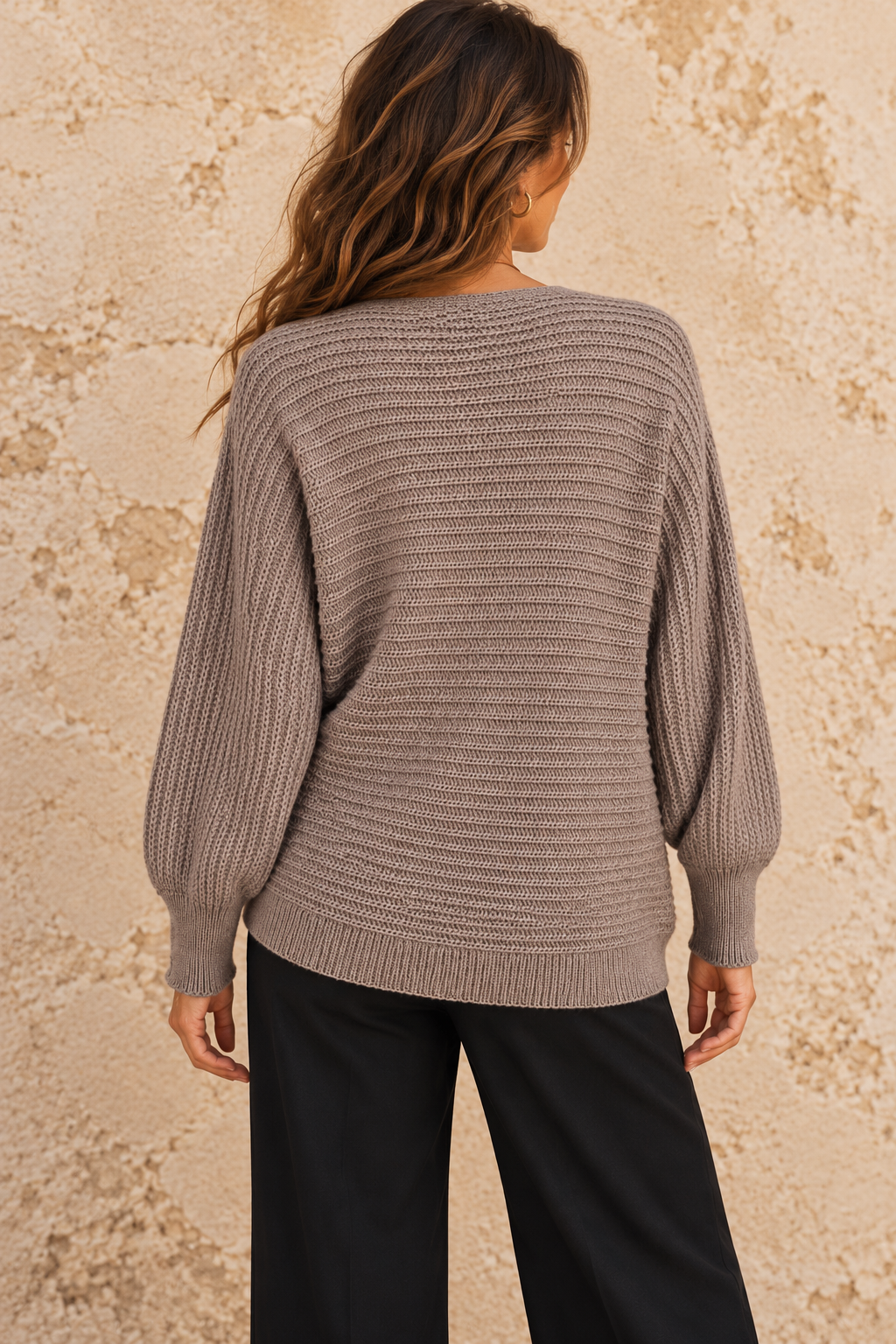 Eleanor Batwing Jumper Mocha