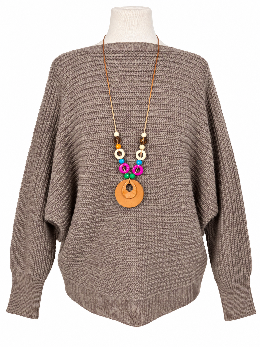 Eleanor Batwing Jumper Mocha