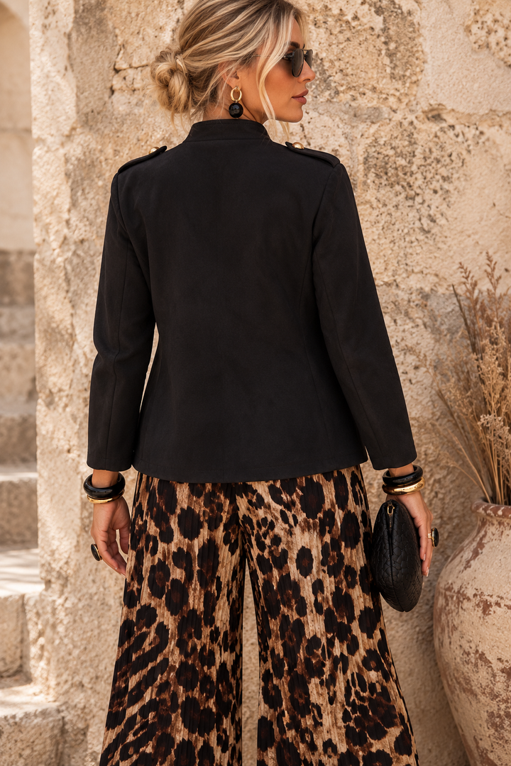 Marcella Military Jacket Black