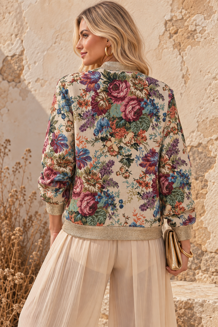 Vintage Rose Jacket Beige