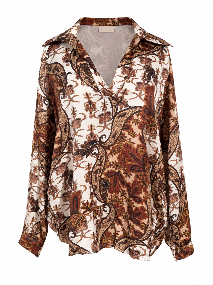 Jovanne Paisley Top Cream