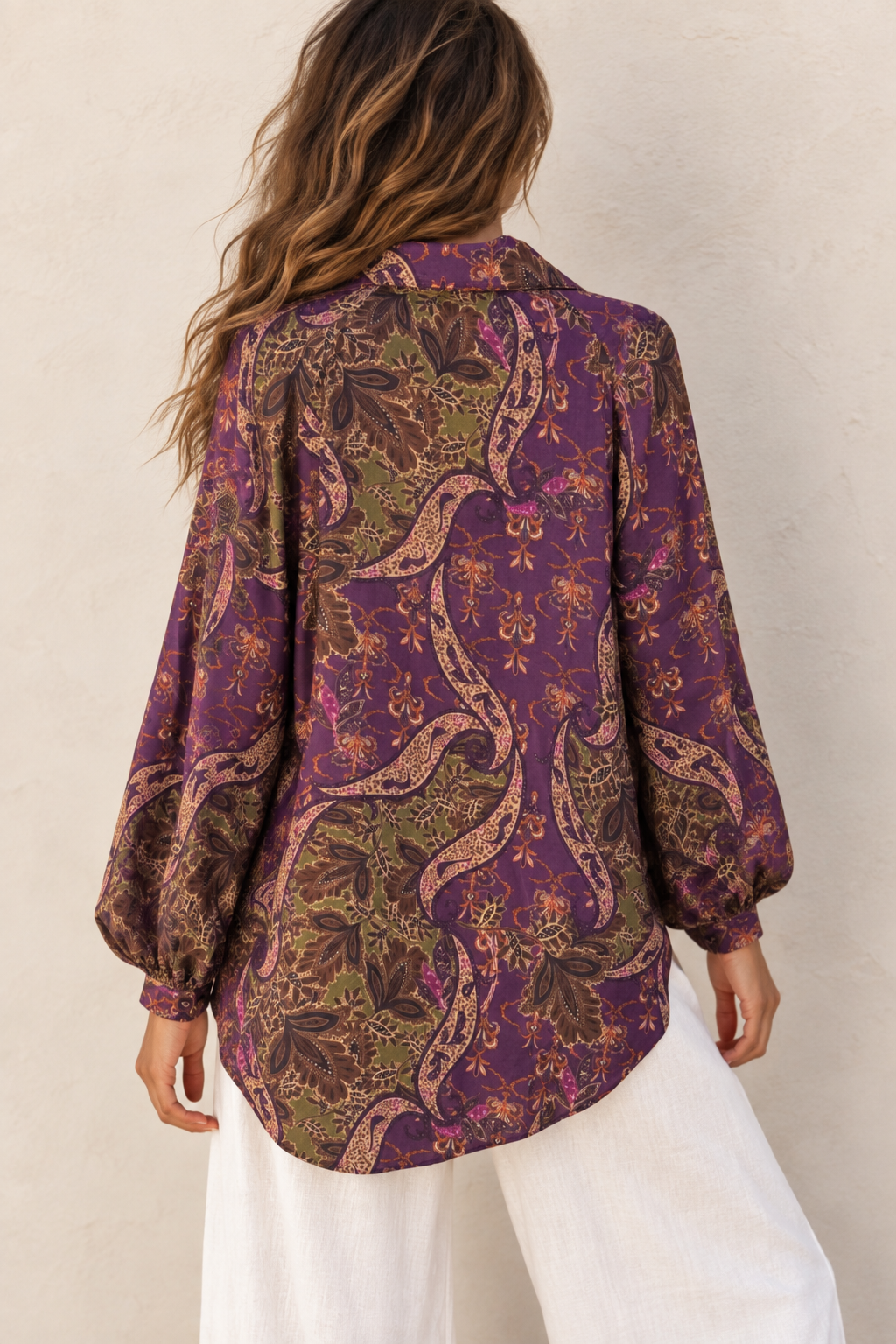 Jovanne Paisley Top Damson