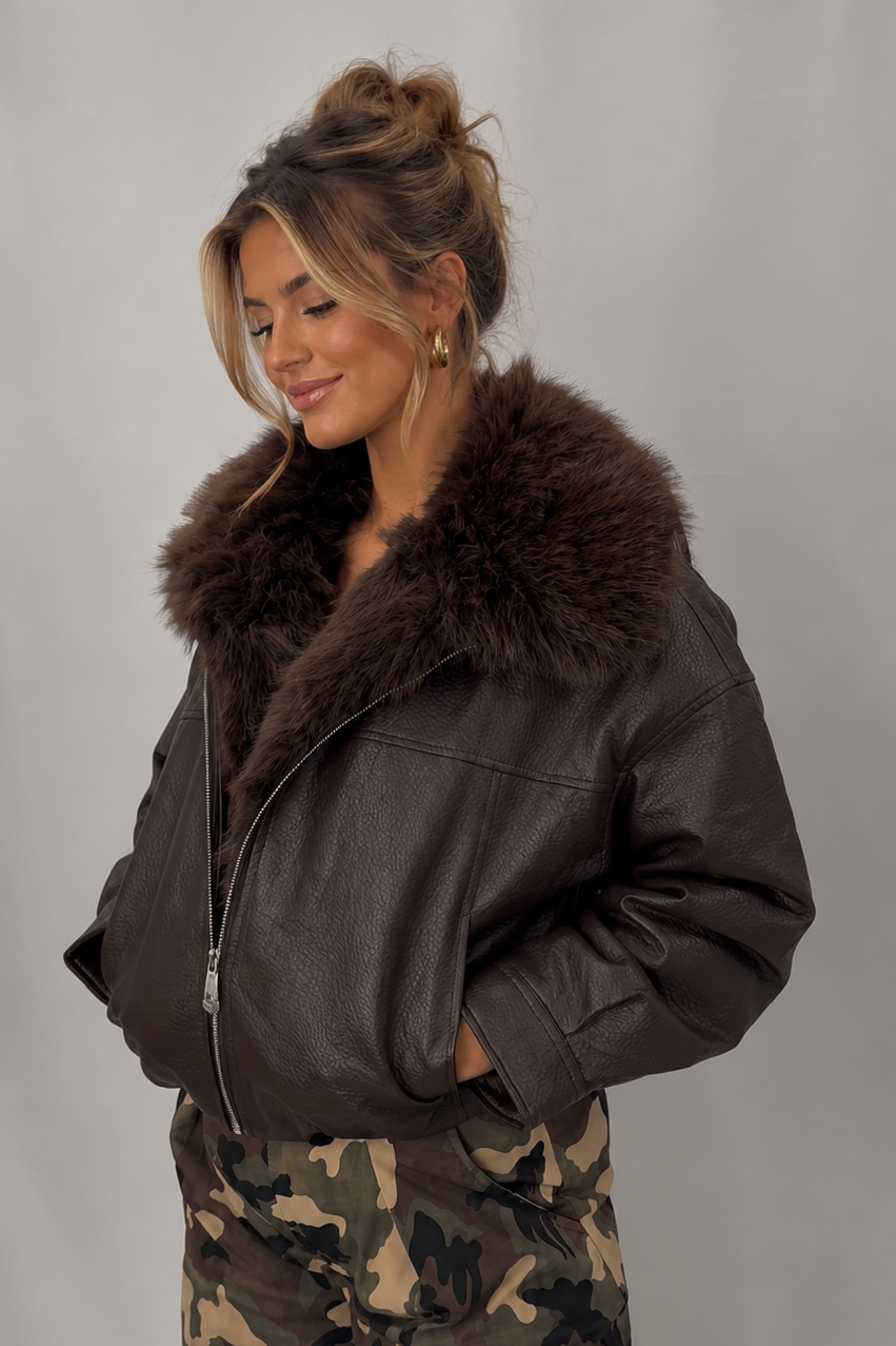 Elektra Luxe Jacket Chocolate