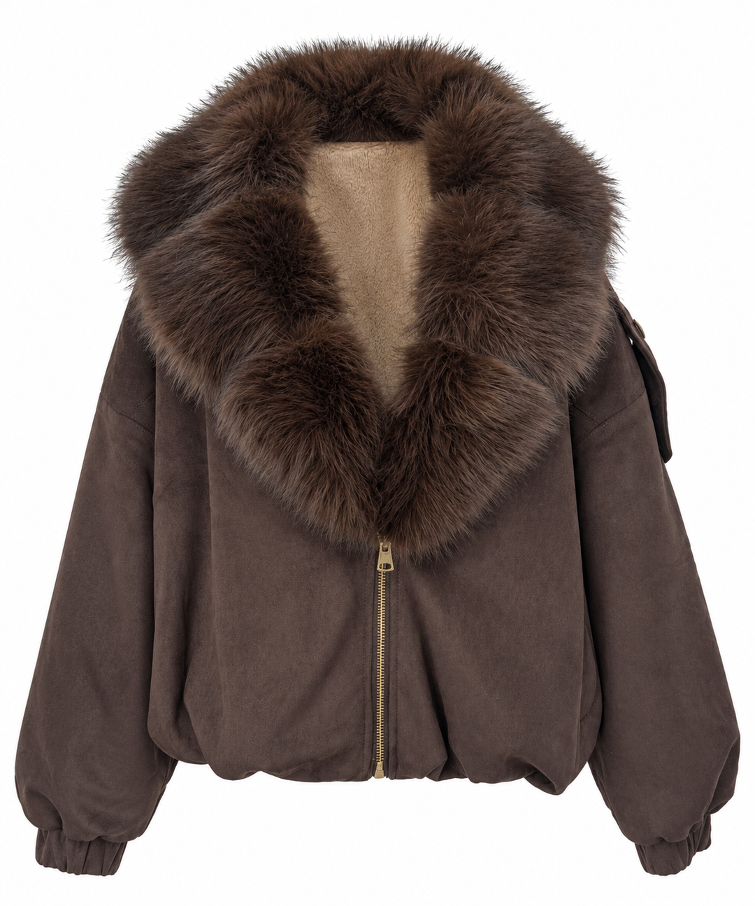 Shadow Plush Jacket Chocolate