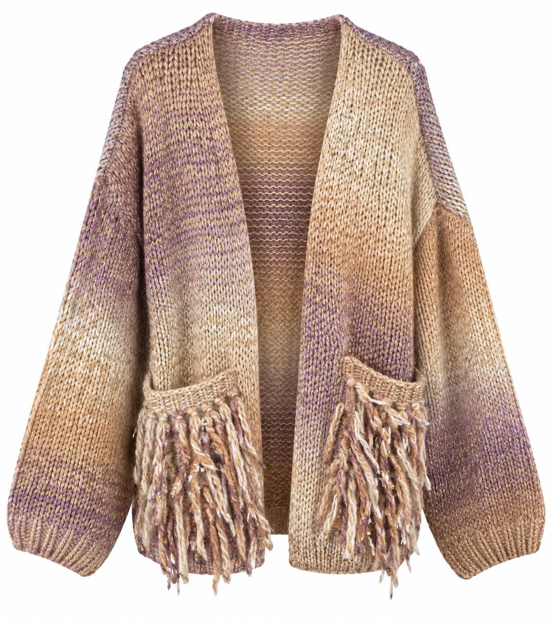 Boho Ombre Knit Cardigan Multi