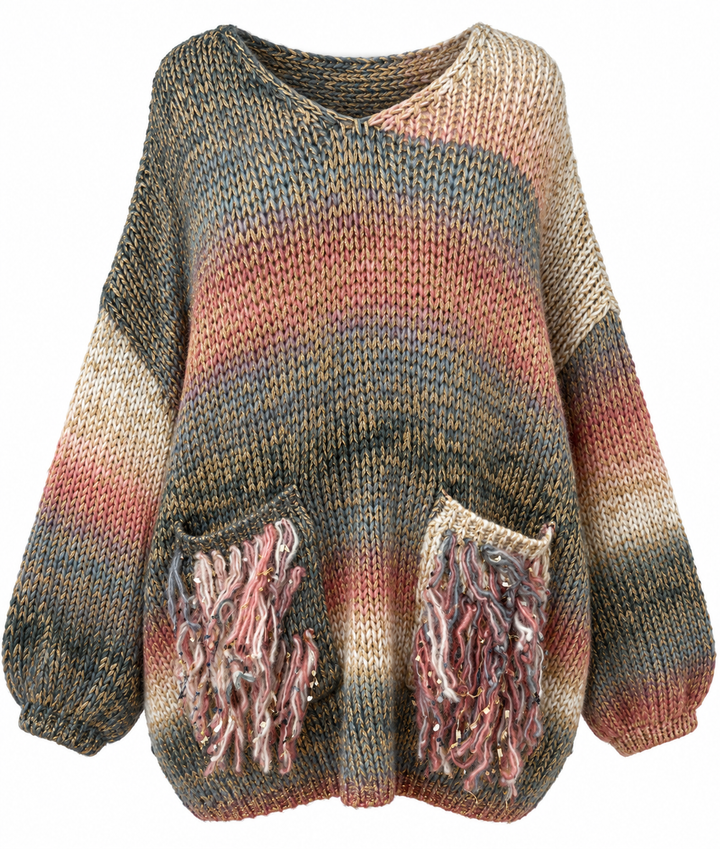 Boho Ombre Knit Jumper Multi