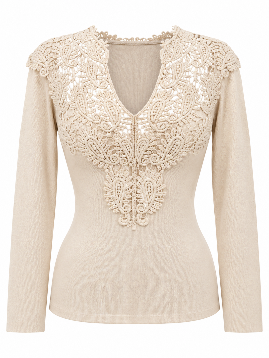 Amour Lace Detail Top Cream