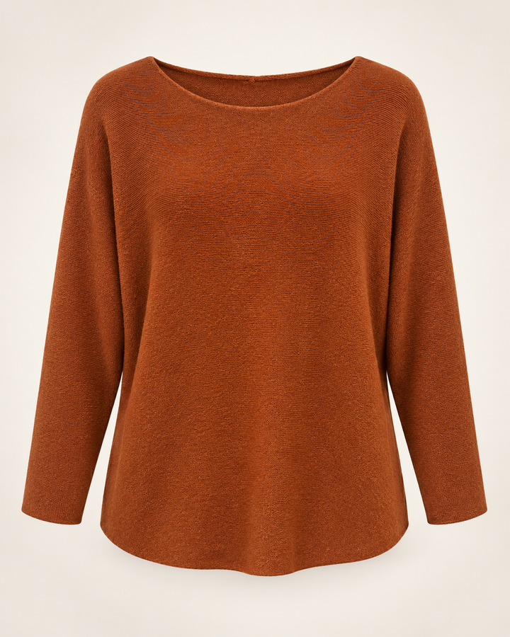 Anabelle Round Neck Jumper Rust