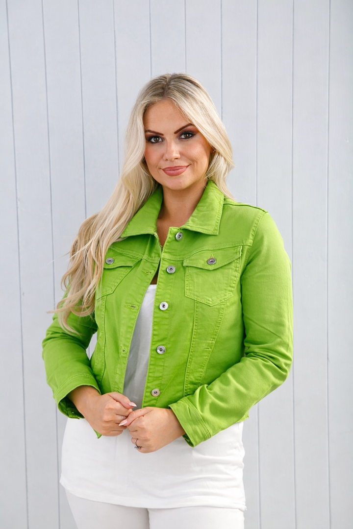 Lime Denim Jacket