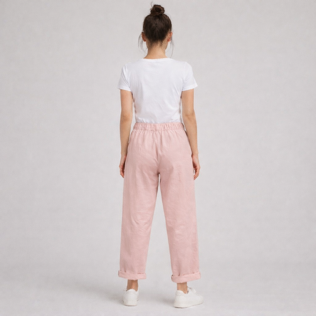Mimi Barrell Leg Trousers Pink