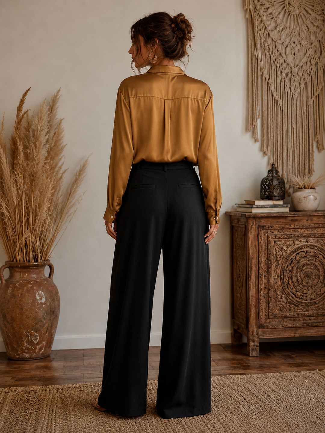 Gessenia Silky Shirt Golden Mustard
