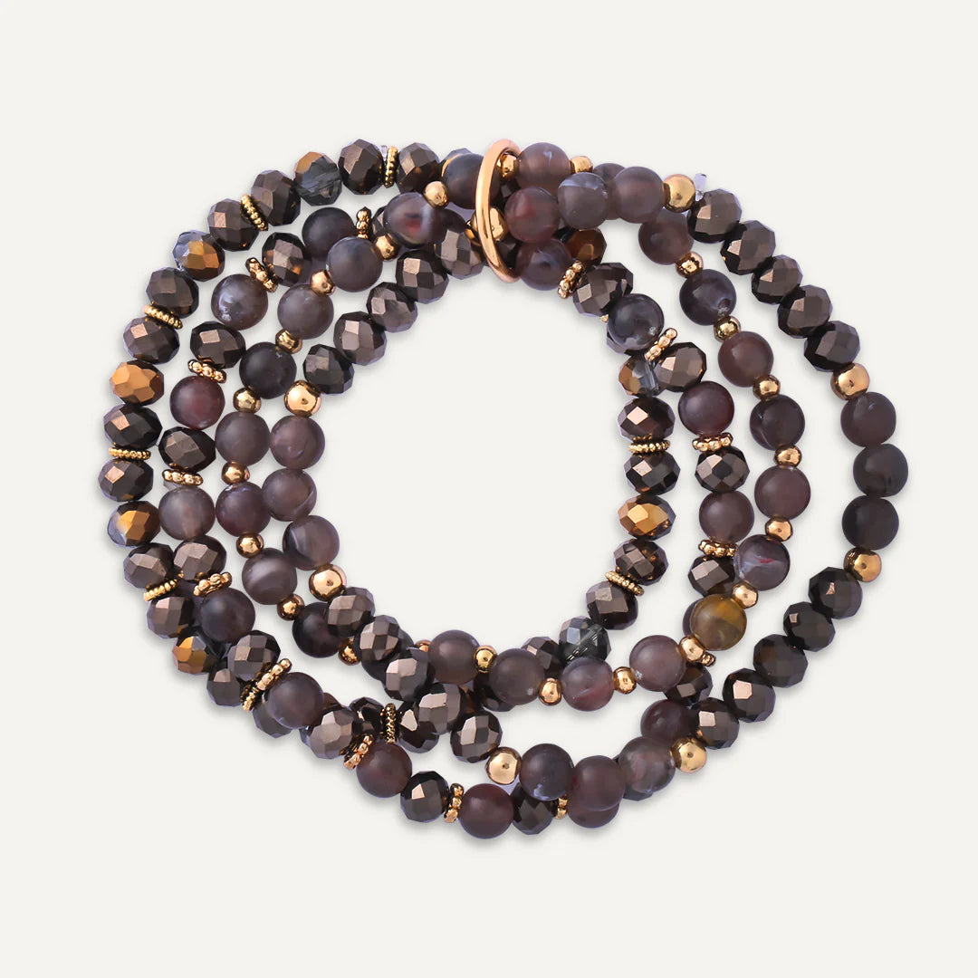 Cherish Crystal Bracelet Black