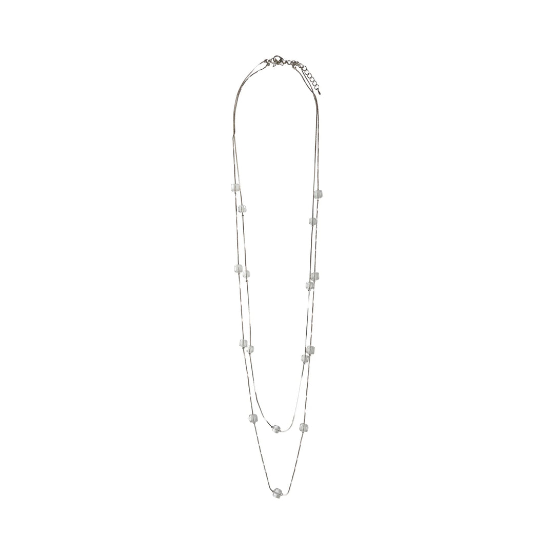 Clear Crystal Bead Necklace