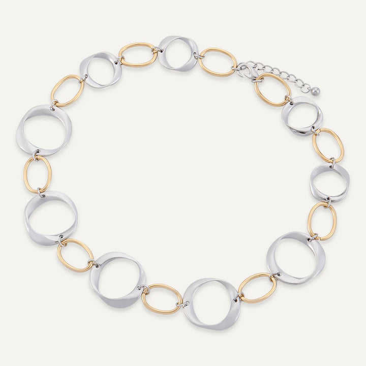 Lyanna Link Necklace Two Tone