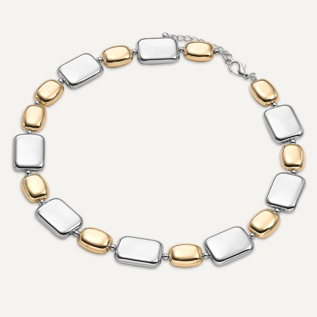 Chunky Link Necklace Two Tone