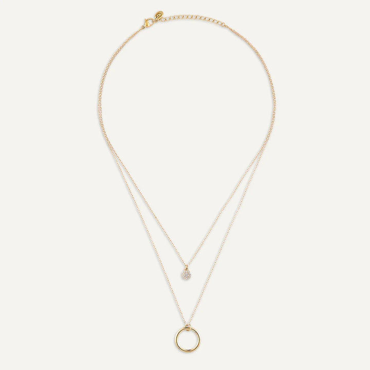 Double Layer Circle Pendant