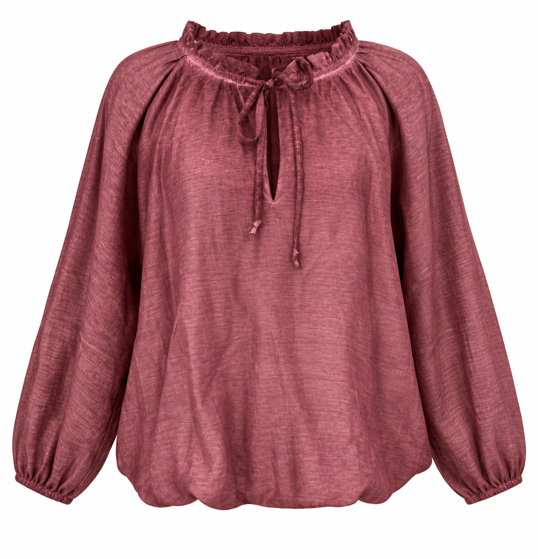 Francis Stone Washed Blouse Cranberry