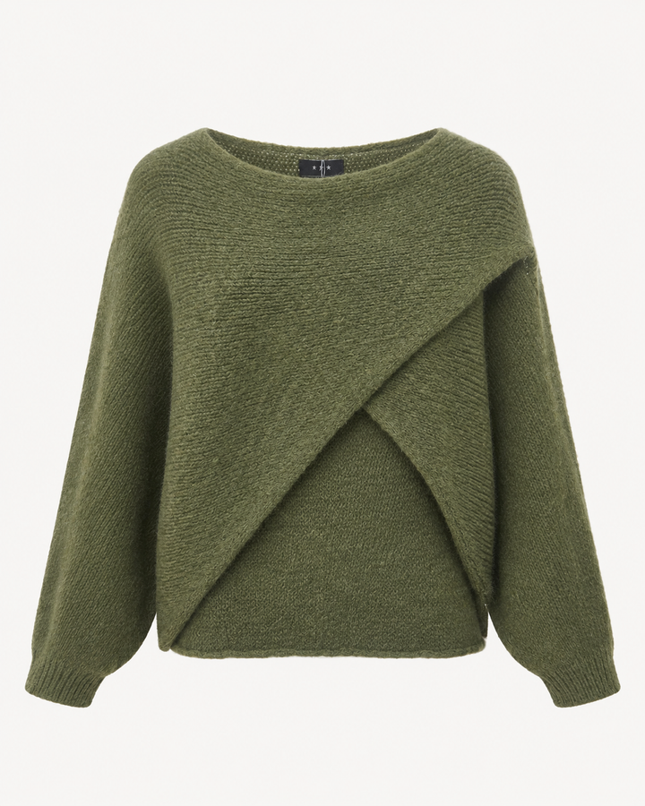 Cody Cross Layering Top Khaki