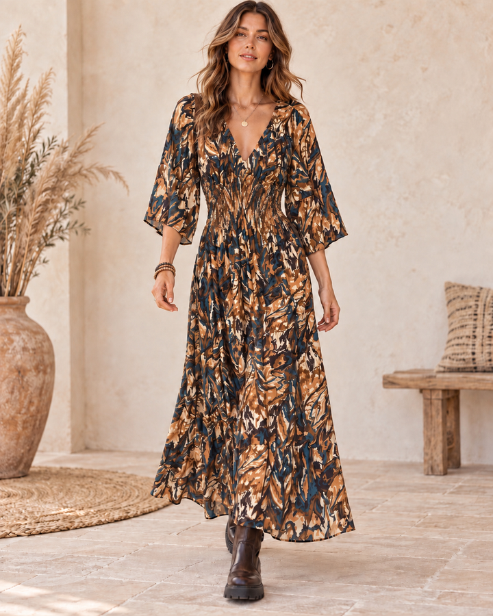 Magic Stretch Maxi Dress Chocolate