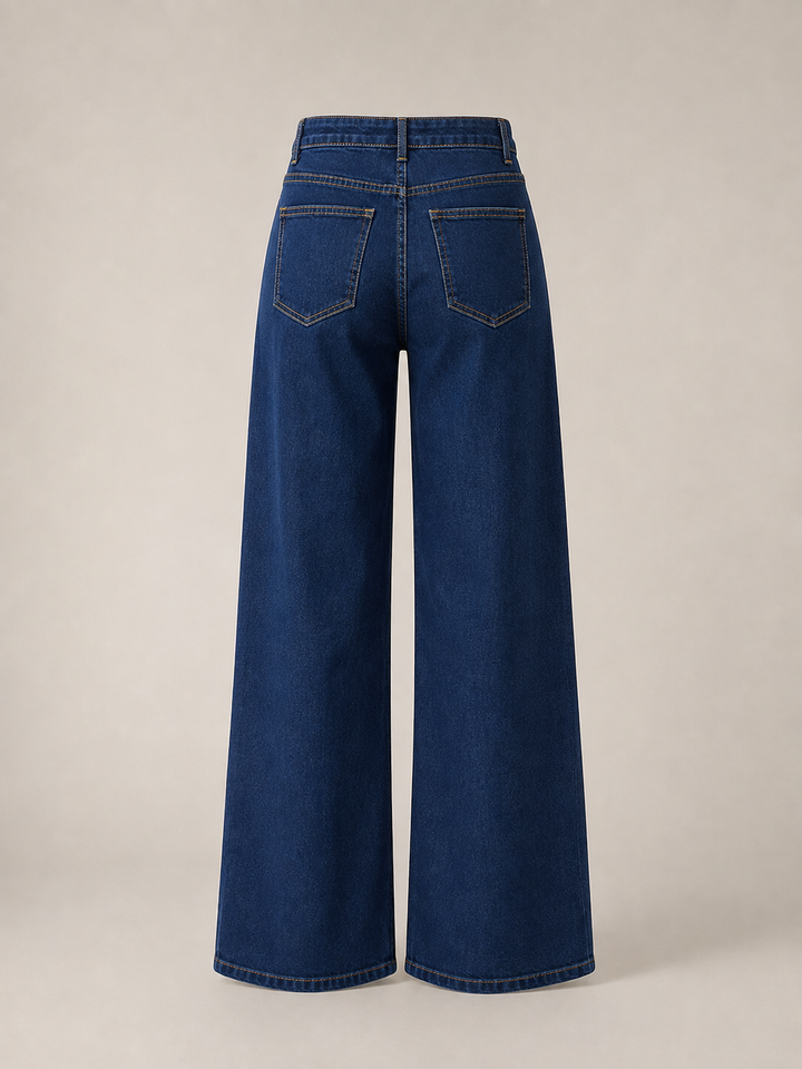 Aida Wide Leg Jeans Indigo
