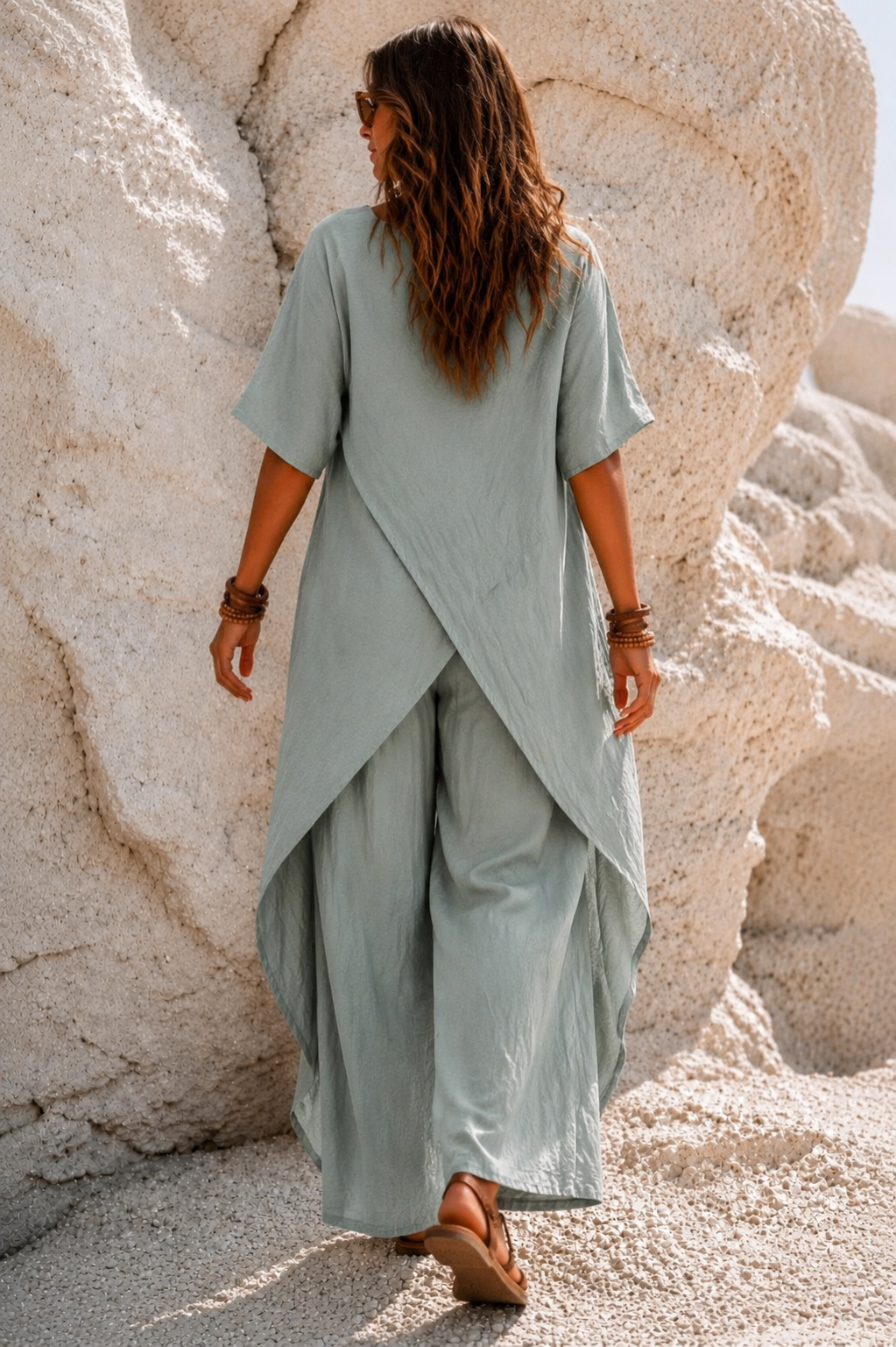 Liberty Crinkle Co-Ord Sage