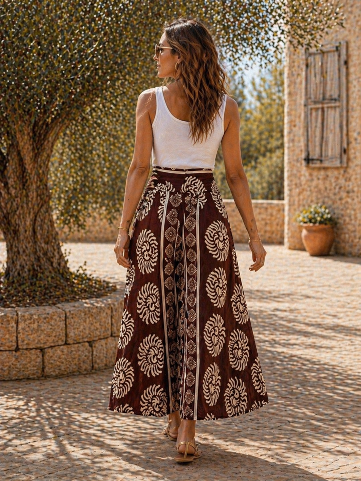 Leilo Palazzo Trouser Chocolate