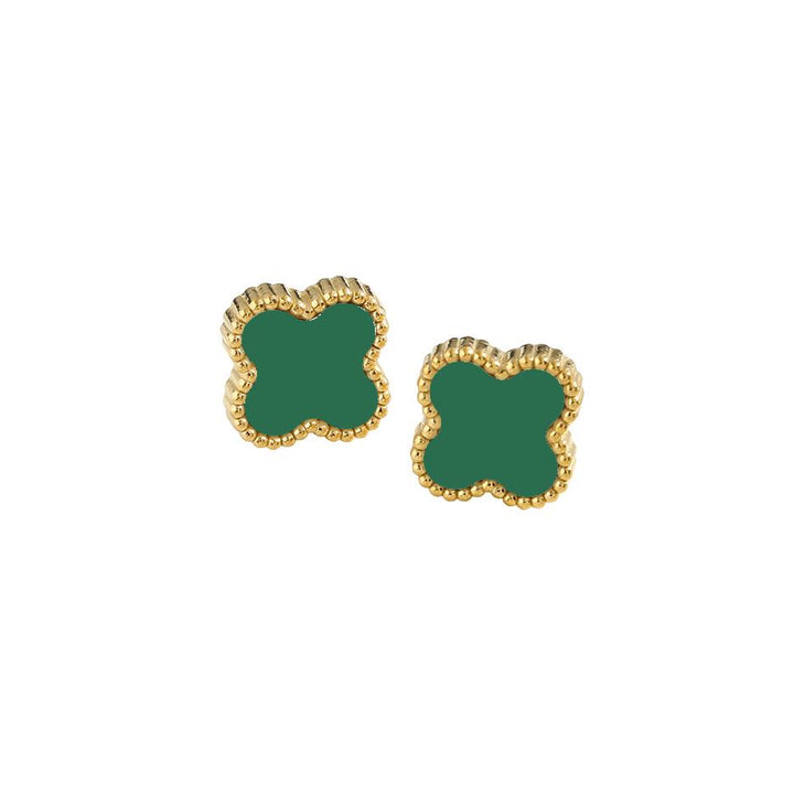 Celeste Stud Earrings Green