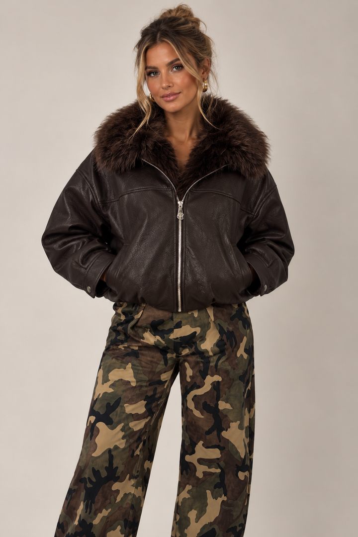 Elektra Luxe Jacket Chocolate