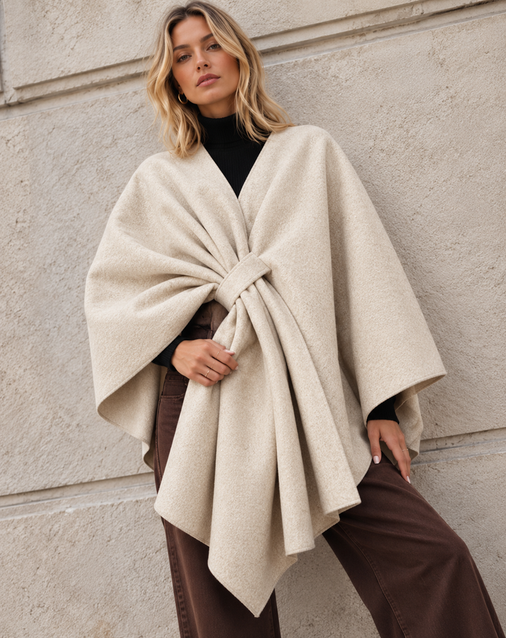 Beatrice Vintage Shawl/Wrap Beige