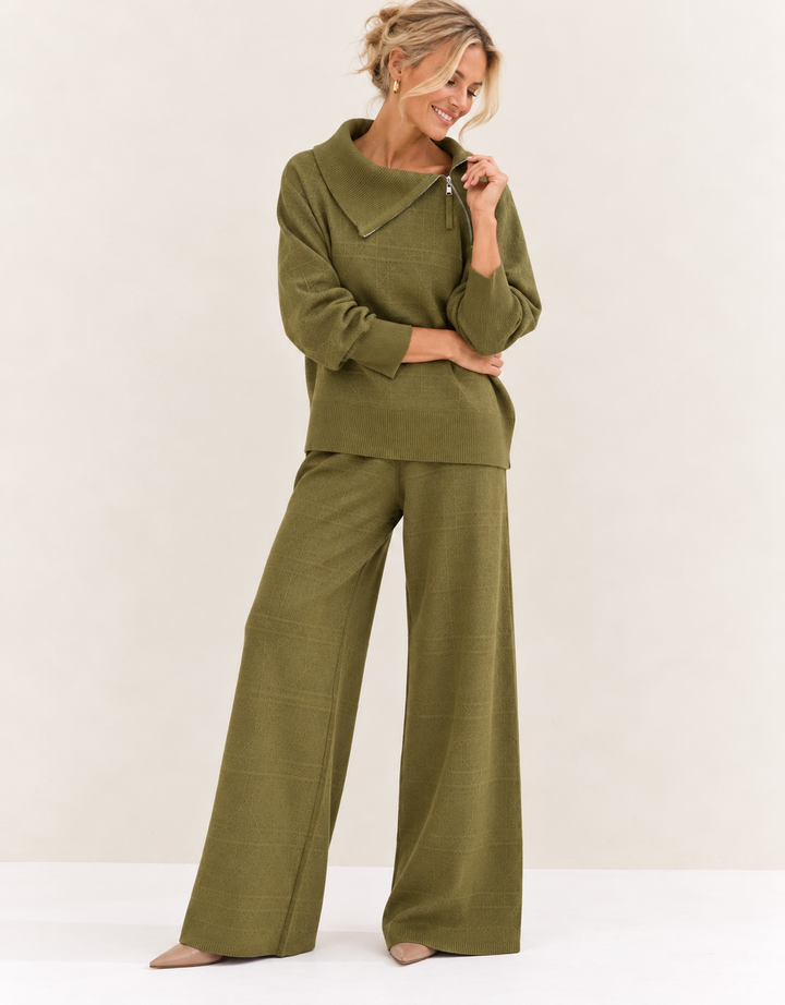 Urban Geometric Lounge Set Olive