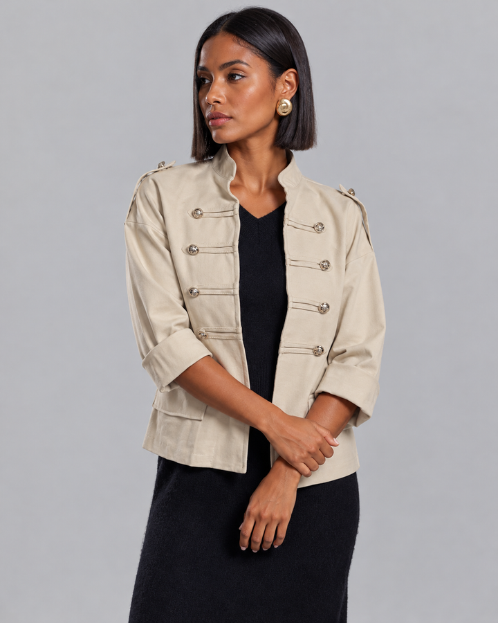Jodanna Military Jacket Beige