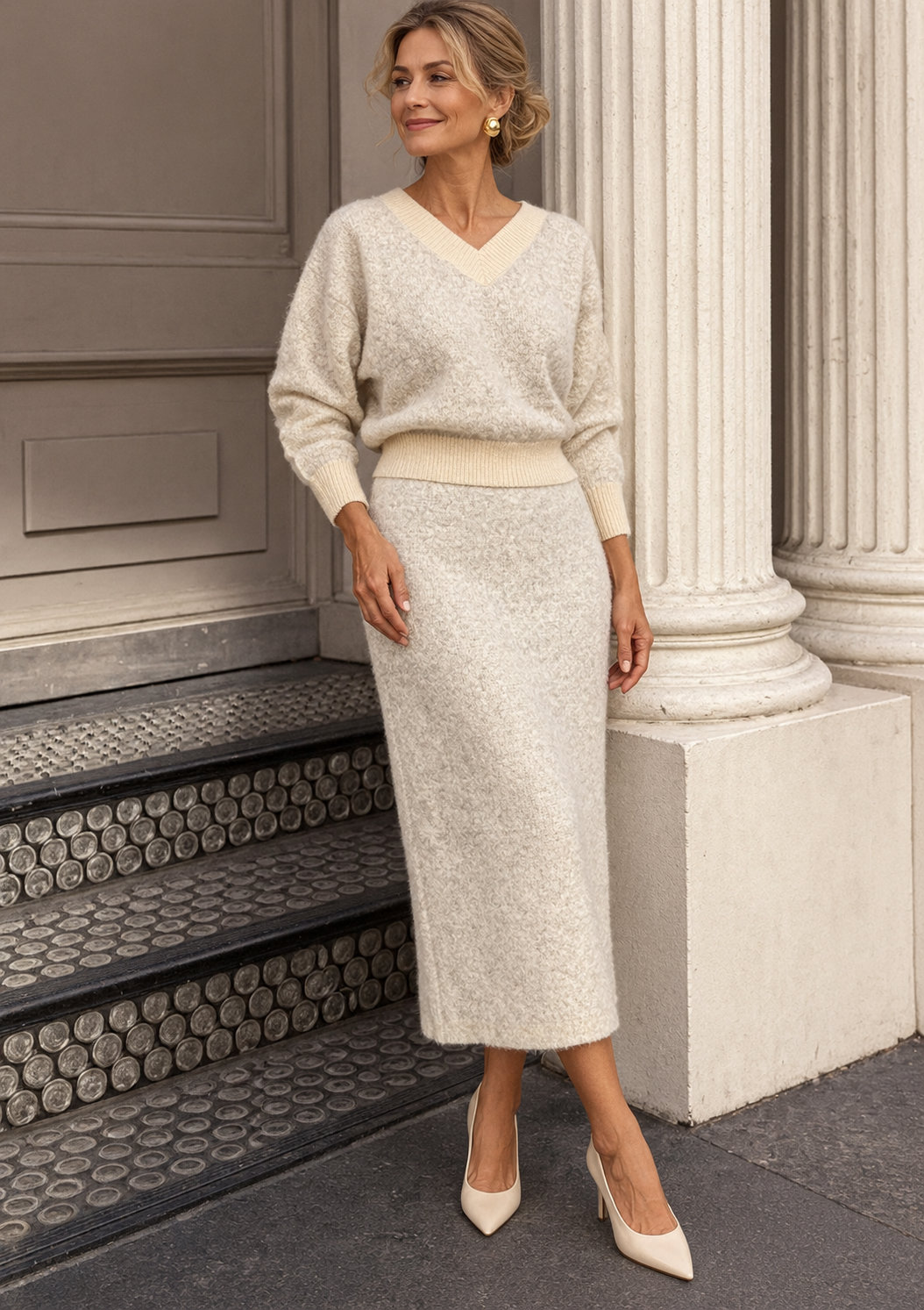Cosy Horizon Co Ord Cream