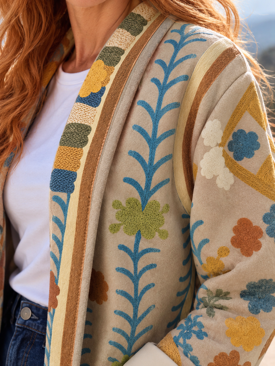 Bohemian Horizon Jacket Beige