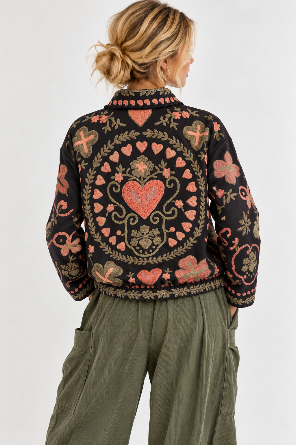 Boho Dreams Zip Jacket Navy