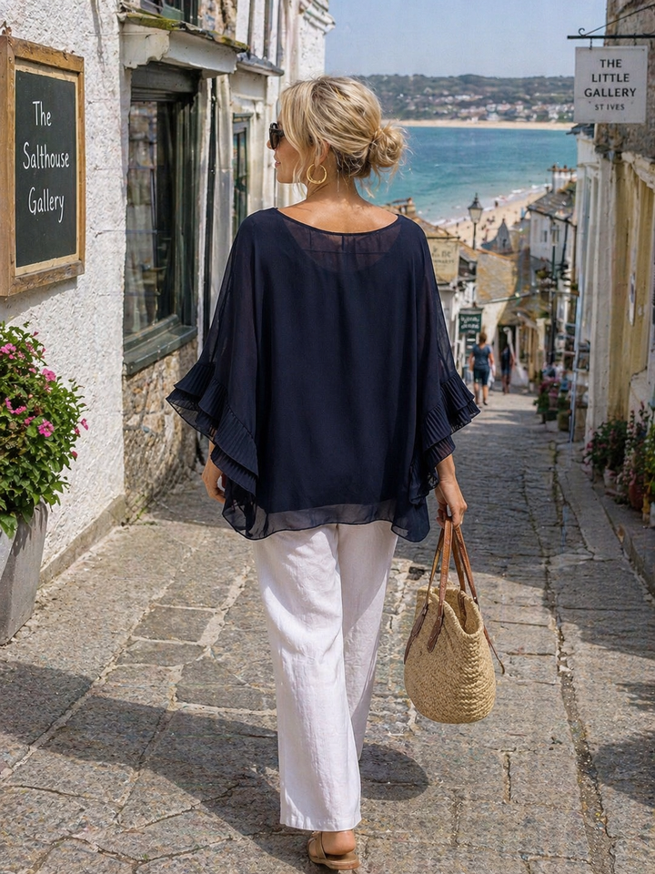 Imelda Necklace Top Navy