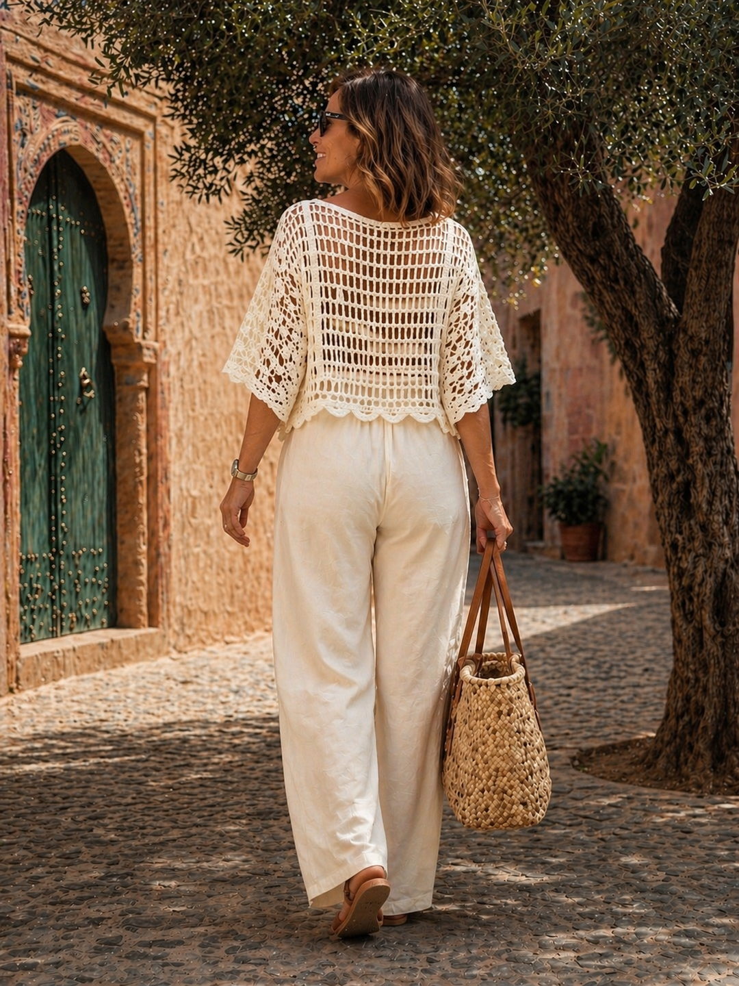 Keturah Crochet Top Cream