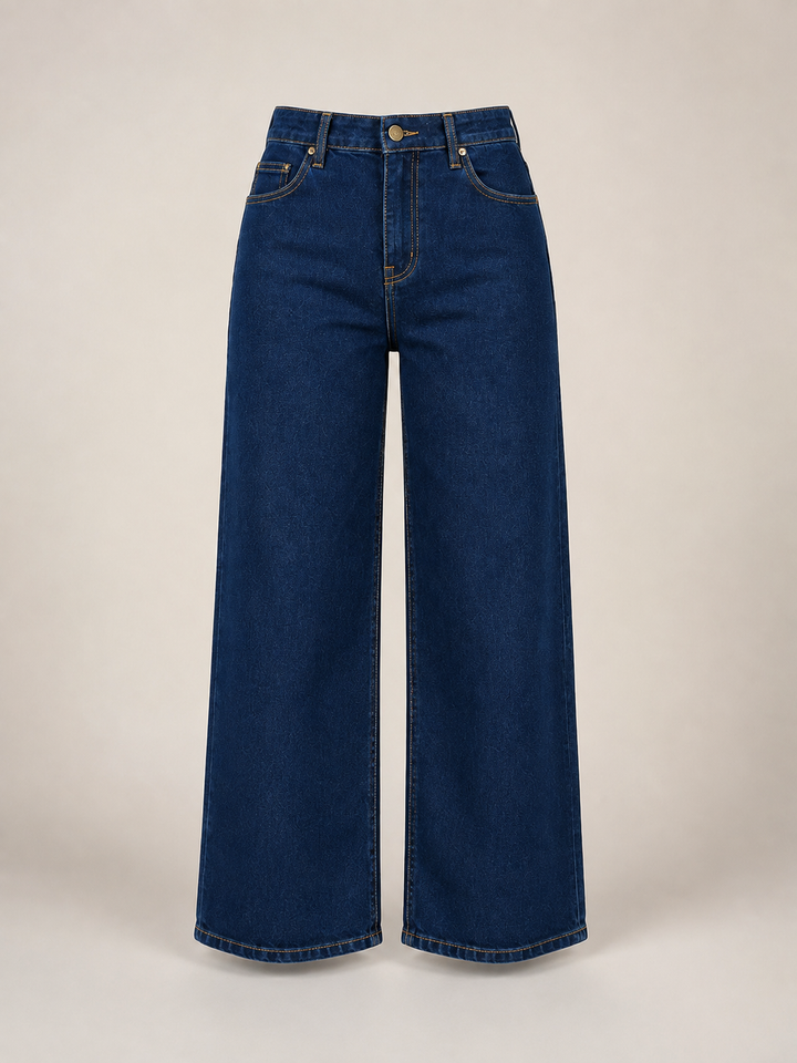 Aida Wide Leg Jeans Indigo