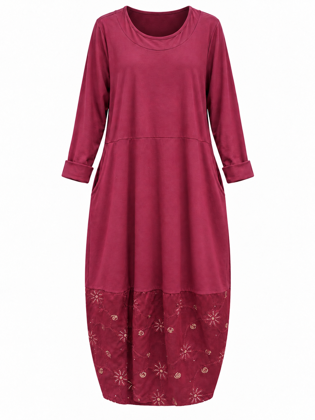 Sequin Burst Maxi Dress Plum