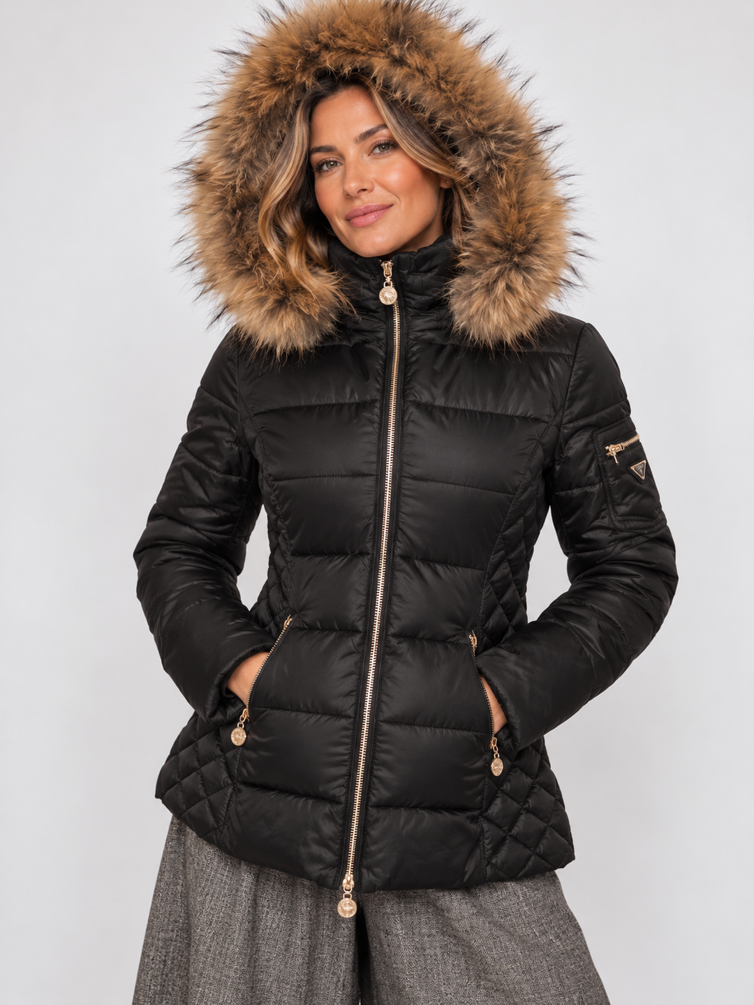 Eclipse Quilted Coat Black